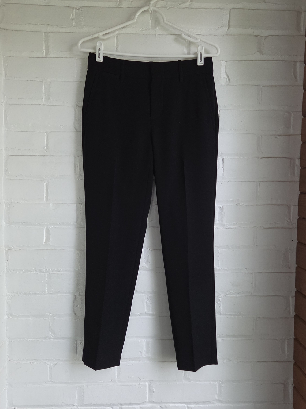 Vince Pants Cropped Ankle Dress Pants Office Career Capsule Black Straight Sz 2